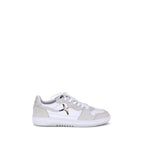 White Calf Leather Bos Taurus Low Top Sneakers
