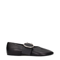 Schwarze Ballerinas aus Leder