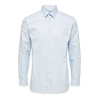 Blue Cotton Dress Shirt
