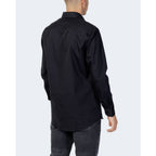 Black Cotton Dress Shirt