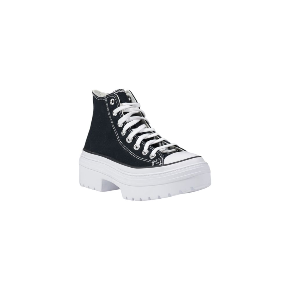 Chunky-Sneaker aus schwarzem Stoff