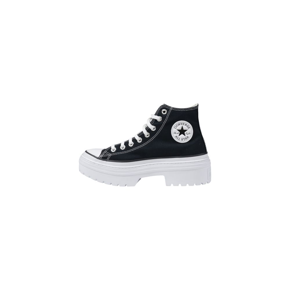 Chunky-Sneaker aus schwarzem Stoff
