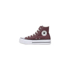 Violette Plateau-Sneaker aus Stoff