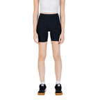 Black Cotton Bermuda Shorts