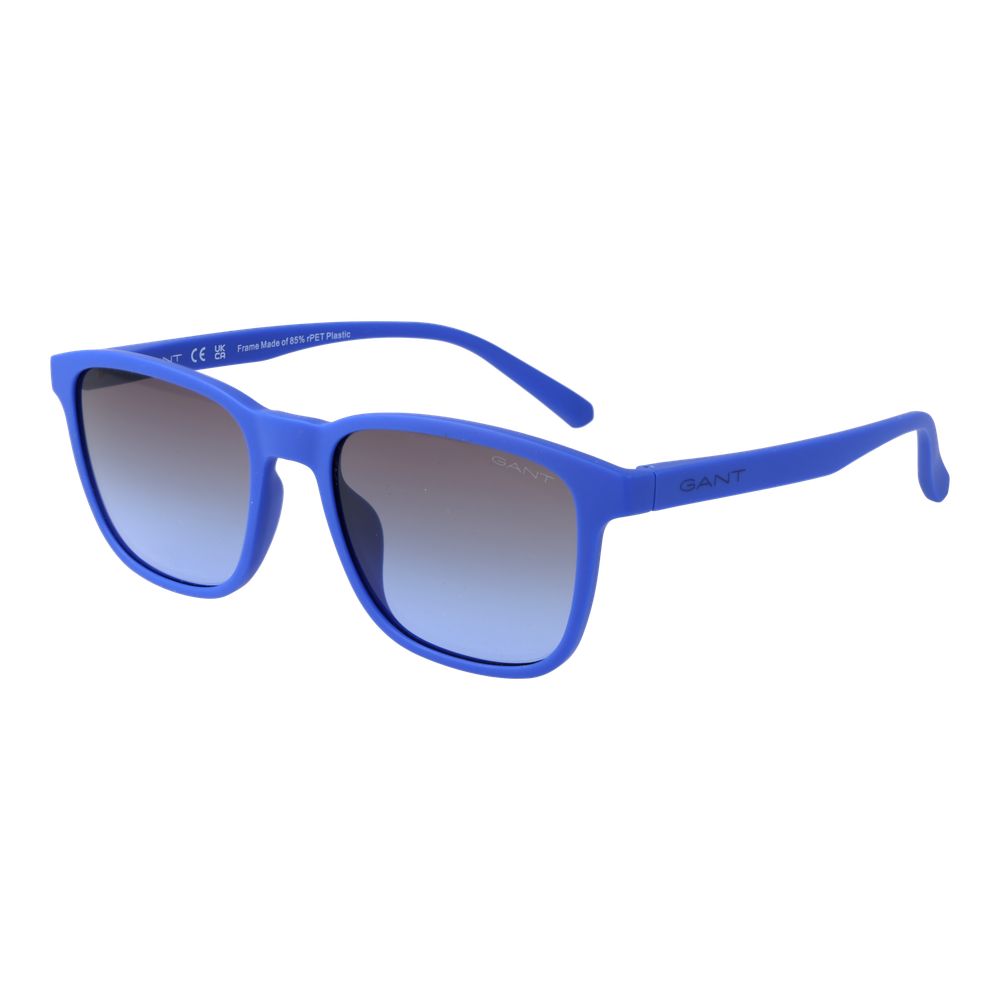 Sonnenbrille aus blauem Kunststoff