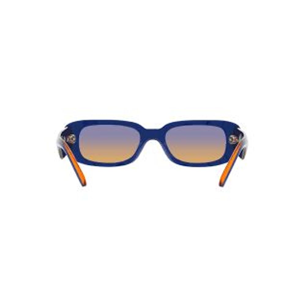 Blaue Sonnenbrille aus Harz