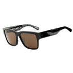 Schwarze Acetat-Sonnenbrille