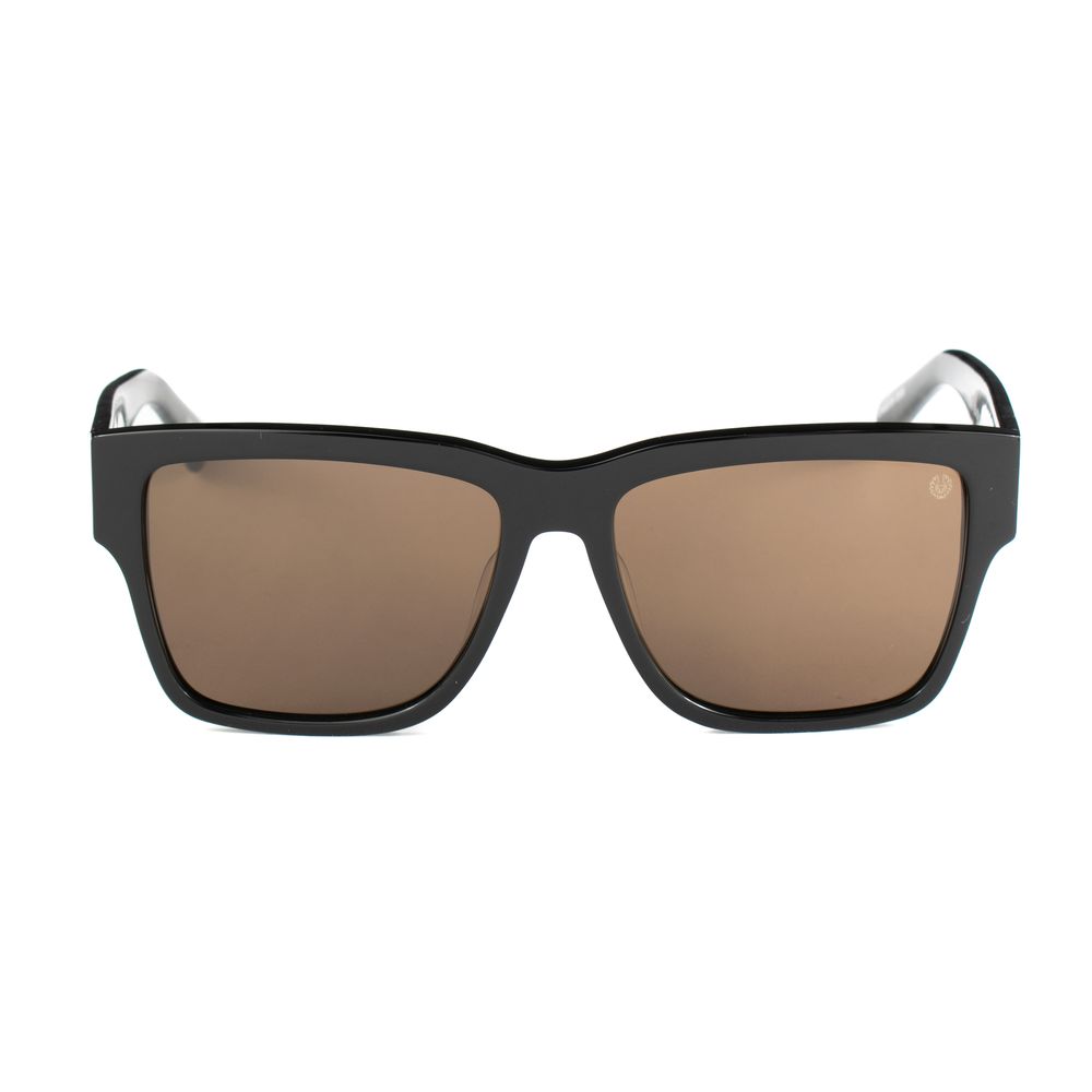 Schwarze Acetat-Sonnenbrille