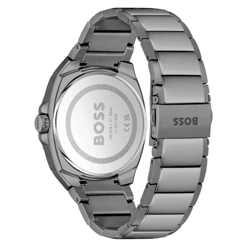 Orologio da abito in acciaio inossidabile grigio