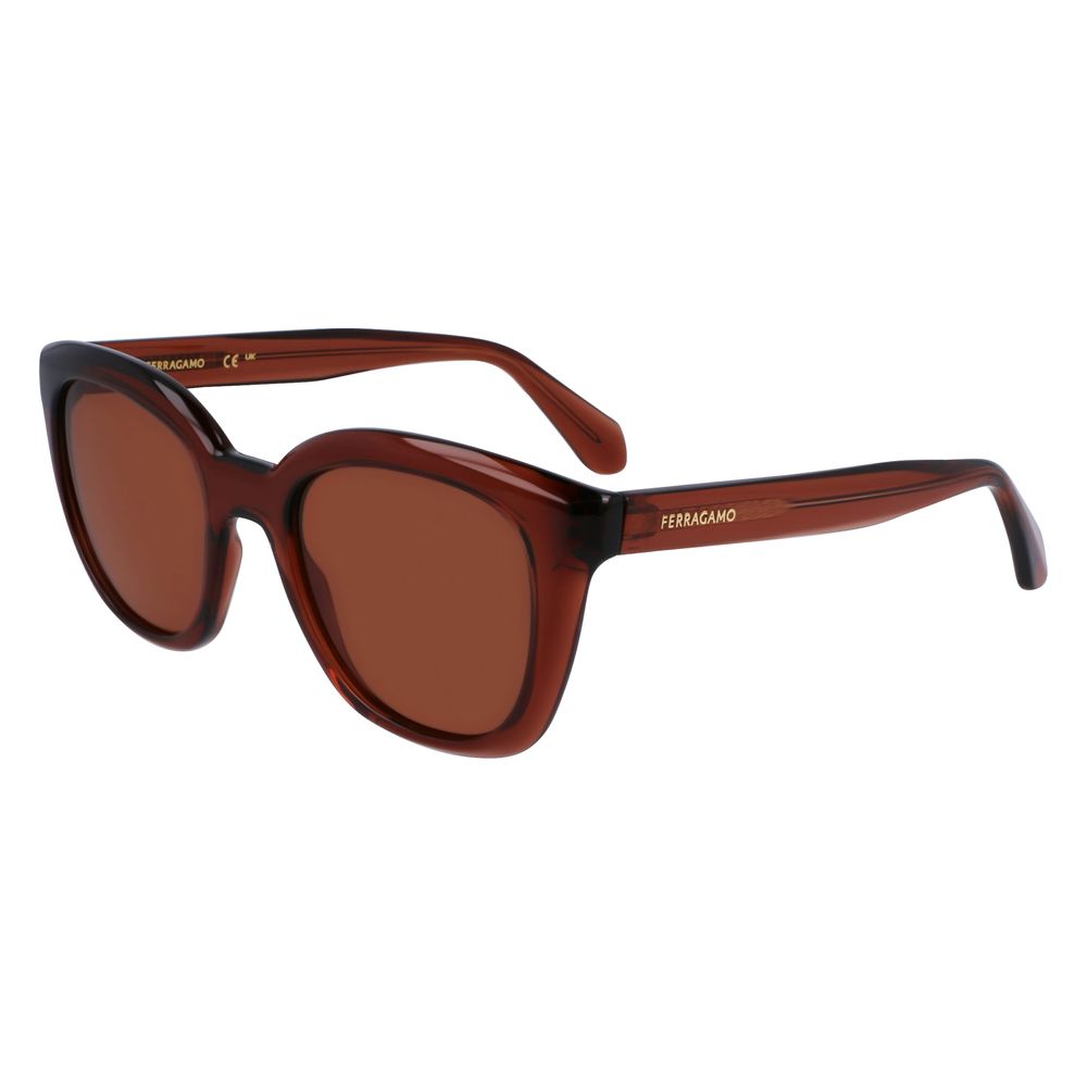 Braune Sonnenbrille mit eingespritztem Rahmen