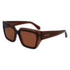 Occhiali da sole in acetato marrone