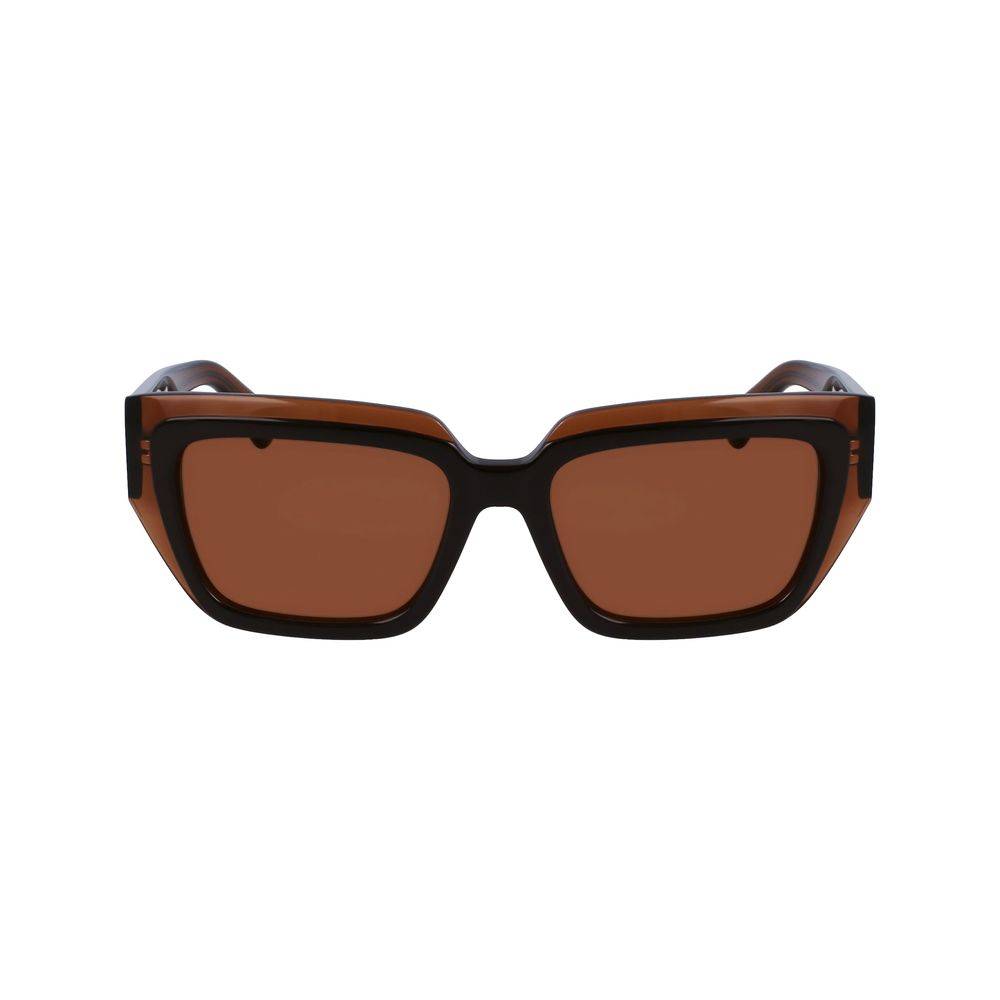 Occhiali da sole in acetato marrone