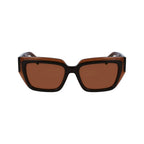 Occhiali da sole in acetato marrone