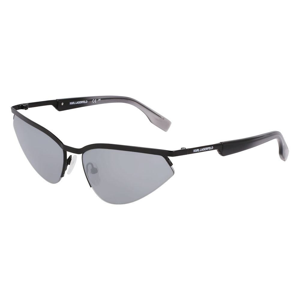 Schwarze Metal-Sonnenbrille