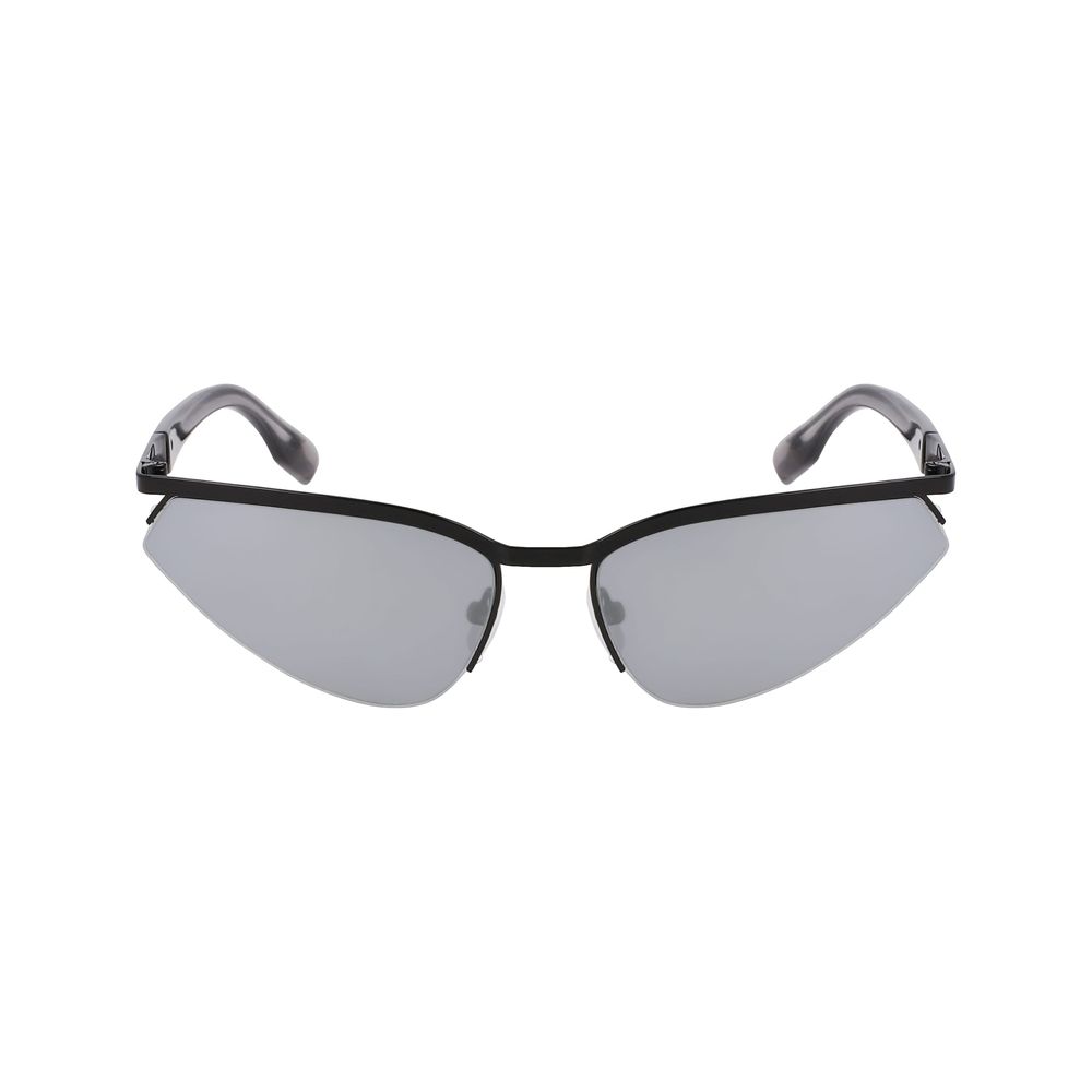 Schwarze Metal-Sonnenbrille