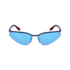 Sonnenbrillen aus blauem Metall
