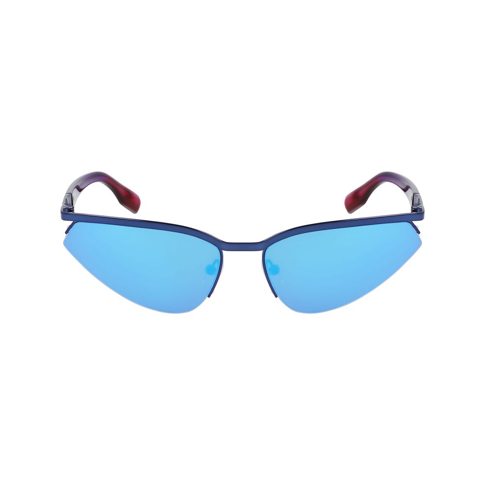 Sonnenbrillen aus blauem Metall