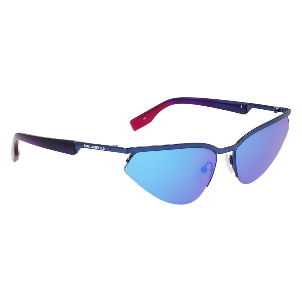 Sonnenbrillen aus blauem Metall