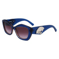 Sonnenbrille aus blauem Azetat