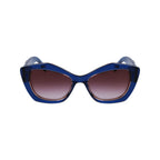 Sonnenbrille aus blauem Azetat
