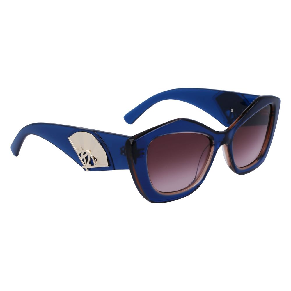 Sonnenbrille aus blauem Azetat