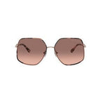 Sonnenbrille aus Goldmetall