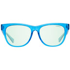Sonnenbrille aus blauem Kunststoff
