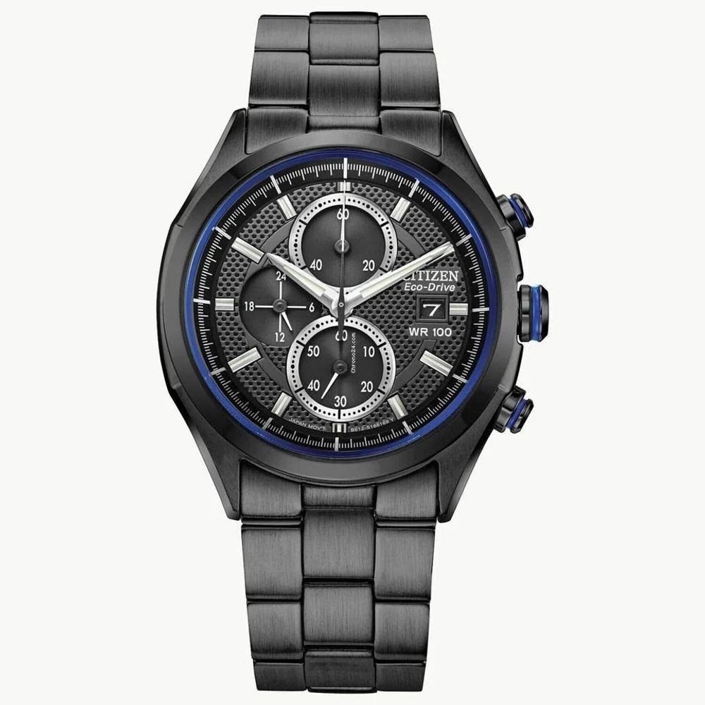 Orologio sportivo in acciaio inossidabile nero
