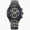 Orologio sportivo in acciaio inossidabile nero