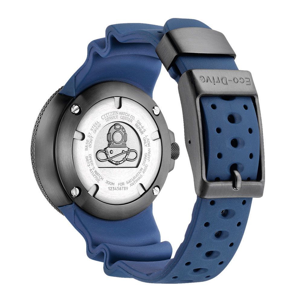 Orologio sportivo in gomma blu