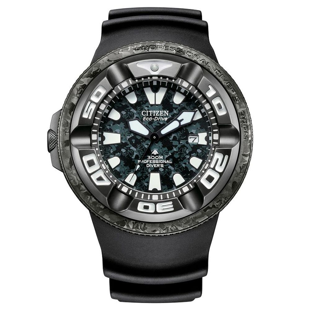 Orologio sportivo in gomma nera