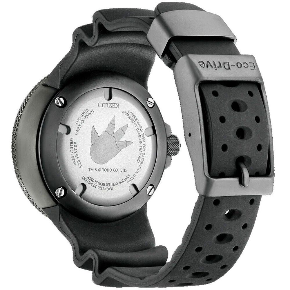Orologio sportivo in gomma nera