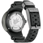 Orologio sportivo in gomma nera