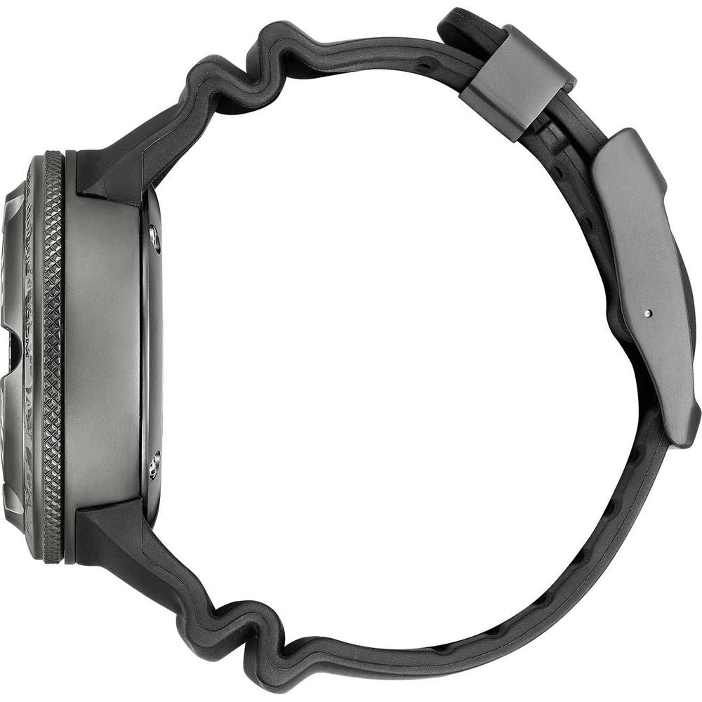 Orologio sportivo in gomma nera