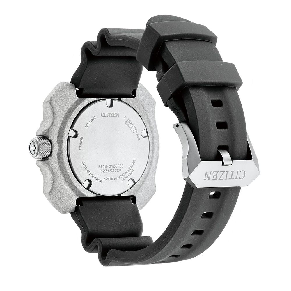 Orologio sportivo in gomma nera