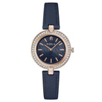 Blue Leather Dress Watch