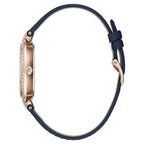 Blue Leather Dress Watch