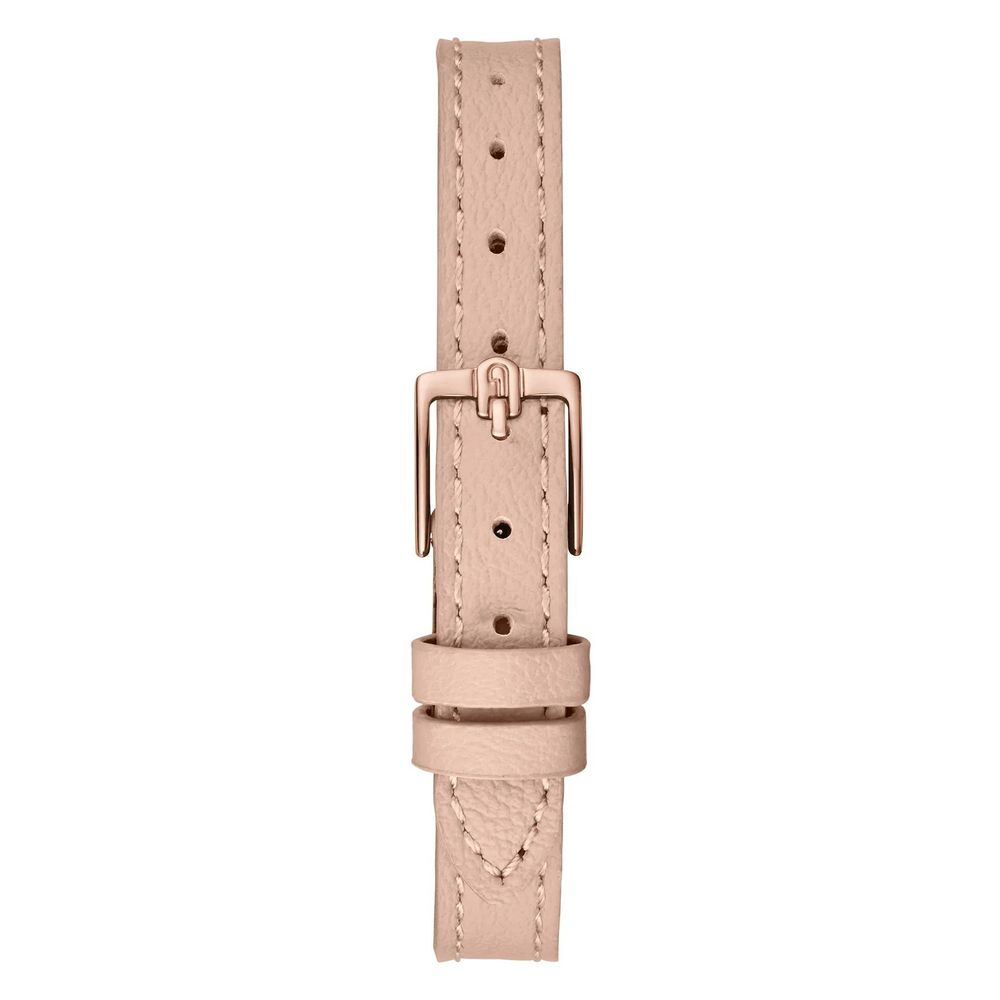 Mehrfarbige Leder-Armbanduhr