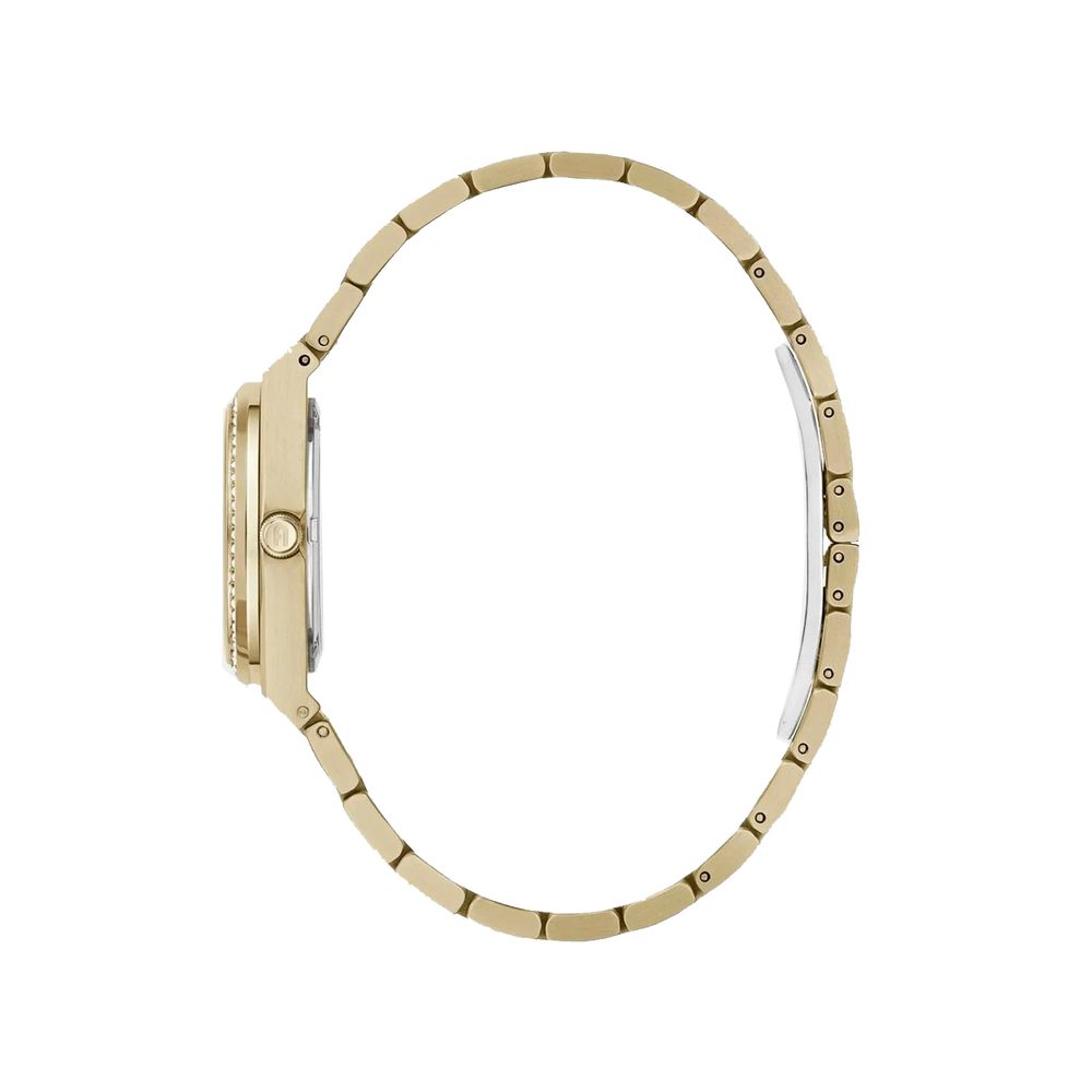 Goldene Edelstahl-Kleideruhr