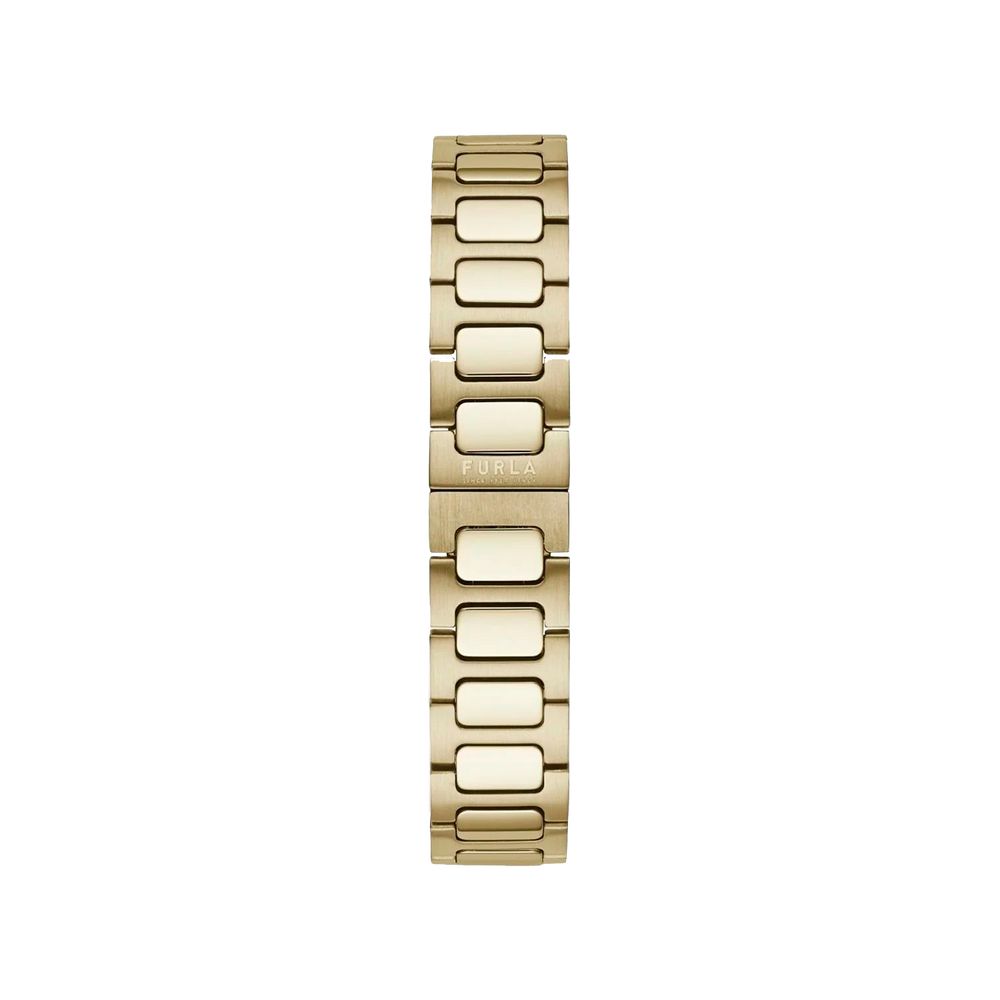 Goldene Edelstahl-Kleideruhr