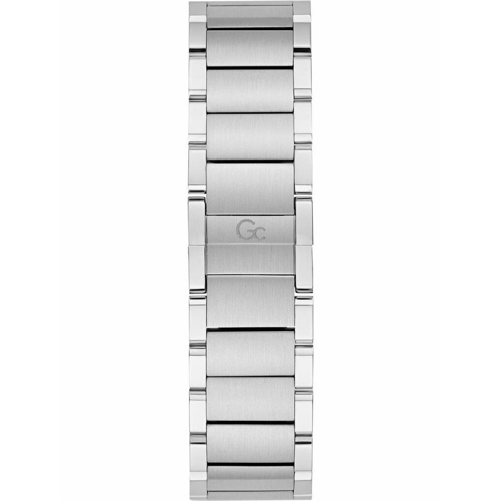 Graue Edelstahl-Armbanduhr