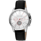 Black Leather Dress Watch