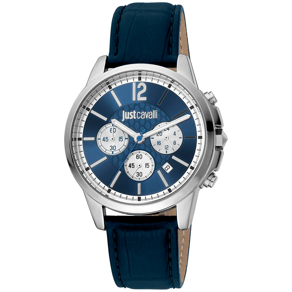 Armbanduhr aus schwarzem Leder
