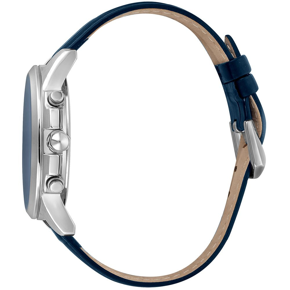 Armbanduhr aus schwarzem Leder