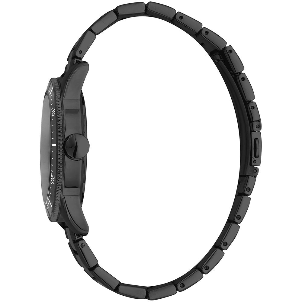 Schwarze Edelstahl-Dresswatch