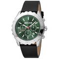 Black Leather Bracelet Watch
