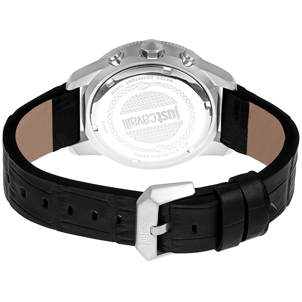 Orologio in pelle nera