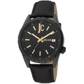 Schwarze Leder-Dresswatch