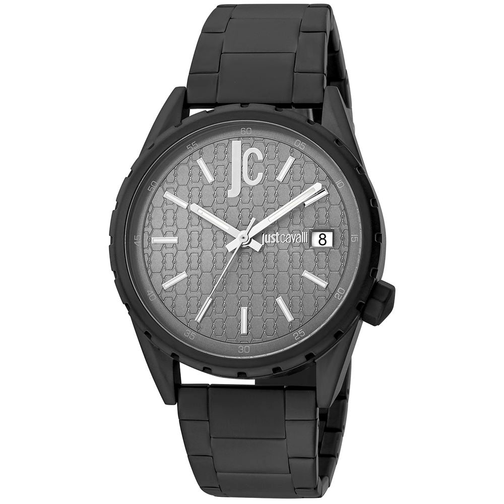 Schwarze Edelstahl-Dresswatch