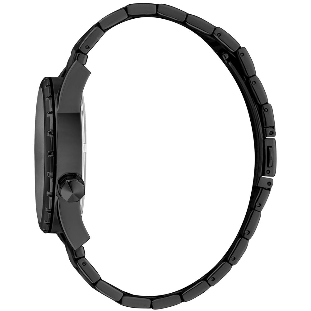 Schwarze Edelstahl-Dresswatch